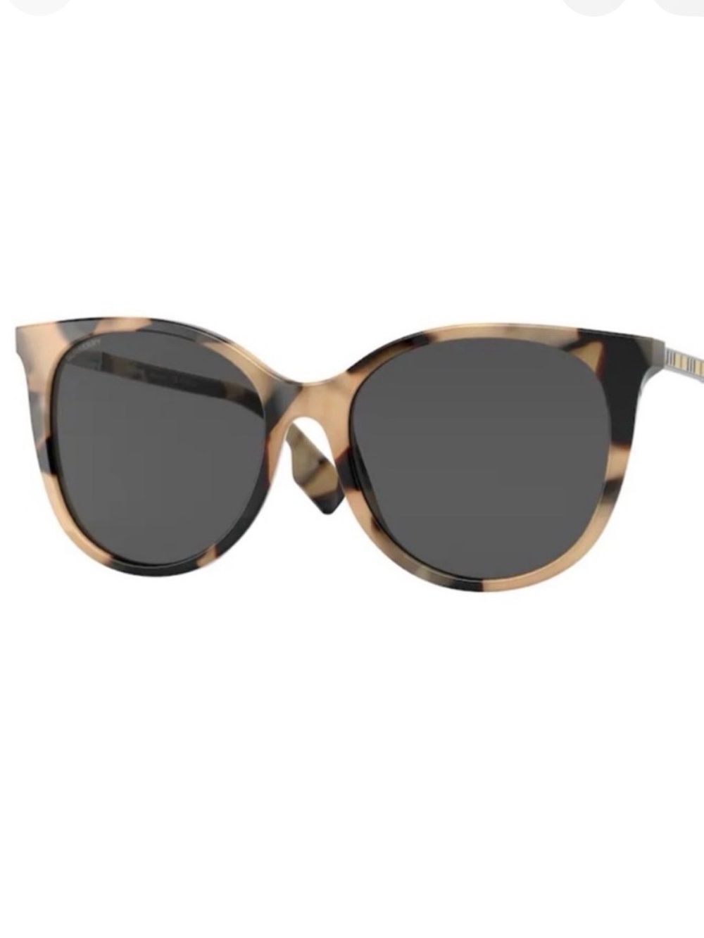 Burberry Cat Eye Sunglasses in Tan and Black Tortoise